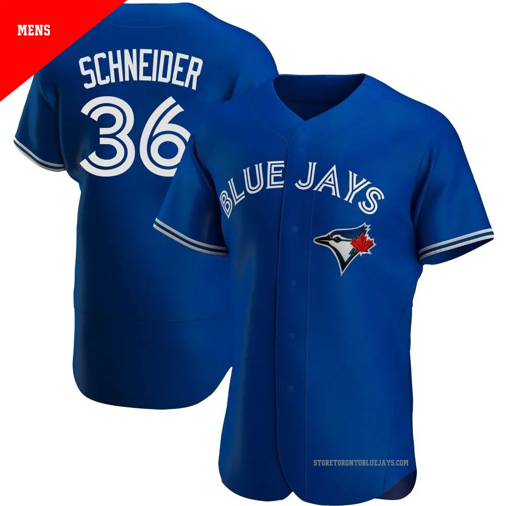 Men's ＃36 Davis Schneider Toronto Blue Jays Royal Authentic Alternate Jersey